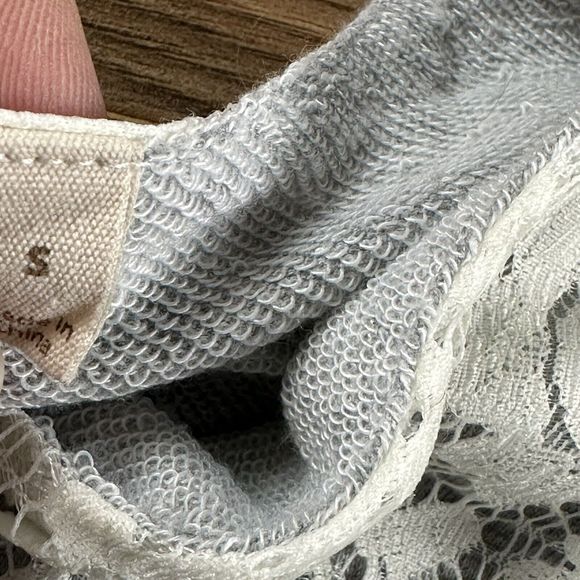 SOFT SURROUNDINGS Jacket Woman’s Small White Gray Lace Zip Up Ygritte - Picture 8 of 14